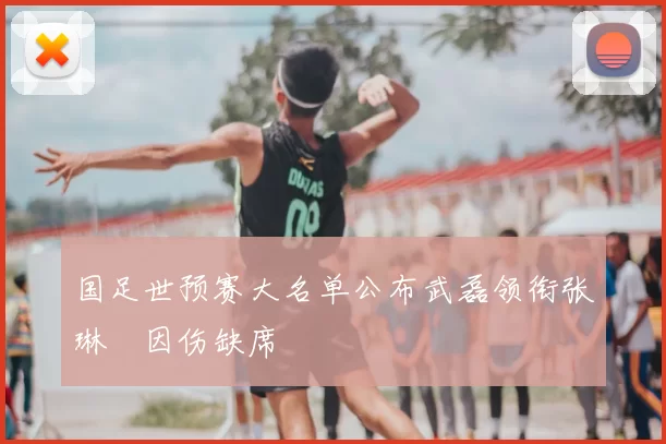 国足世预赛大名单公布武磊领衔张琳芃因伤缺席